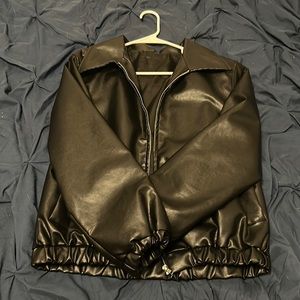 New baggy leather jacket